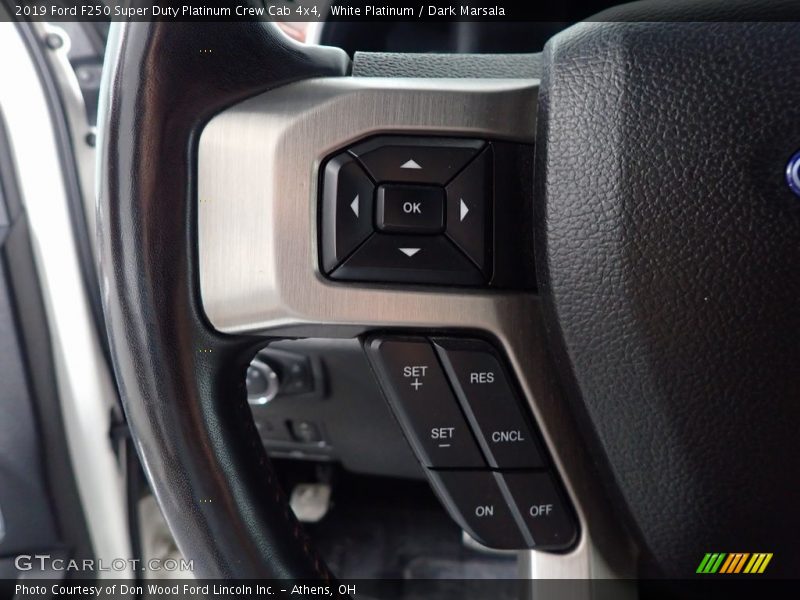White Platinum / Dark Marsala 2019 Ford F250 Super Duty Platinum Crew Cab 4x4