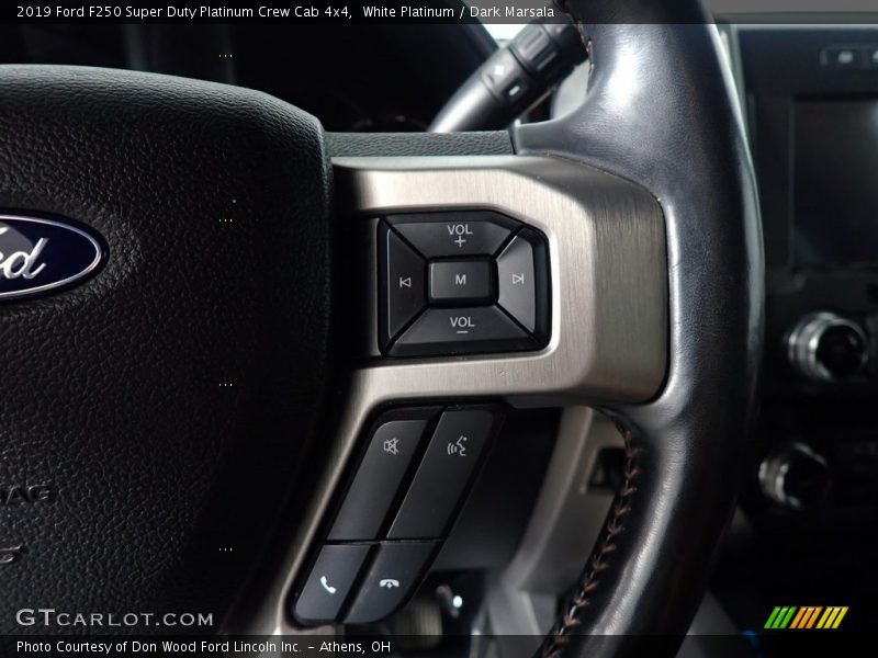 White Platinum / Dark Marsala 2019 Ford F250 Super Duty Platinum Crew Cab 4x4