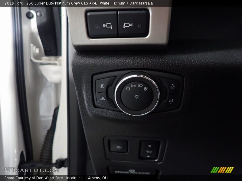 White Platinum / Dark Marsala 2019 Ford F250 Super Duty Platinum Crew Cab 4x4