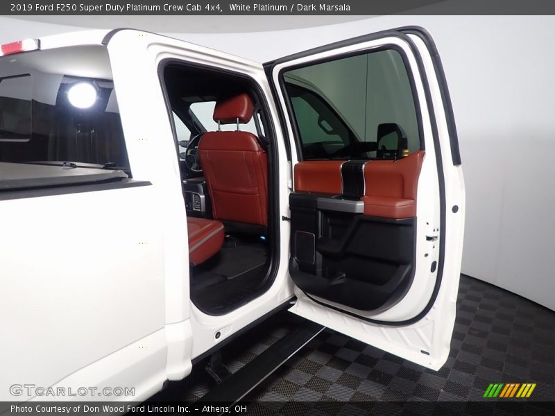 White Platinum / Dark Marsala 2019 Ford F250 Super Duty Platinum Crew Cab 4x4