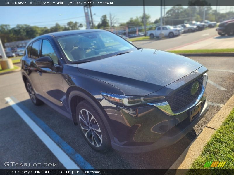 Jet Black Mica / Parchment 2022 Mazda CX-5 S Premium AWD