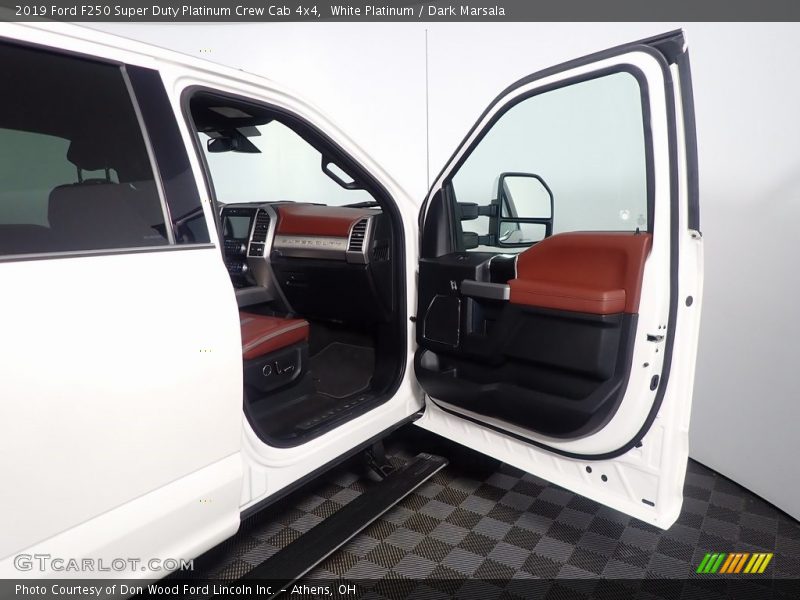 White Platinum / Dark Marsala 2019 Ford F250 Super Duty Platinum Crew Cab 4x4