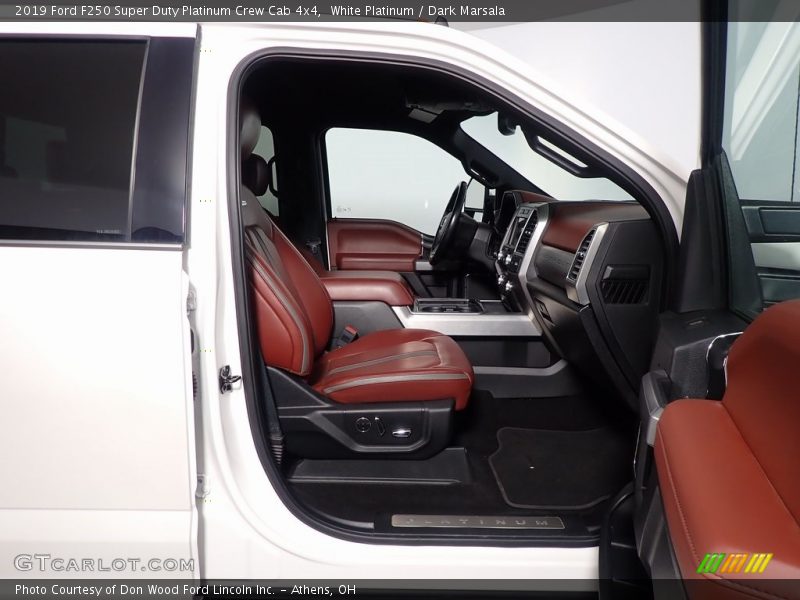 White Platinum / Dark Marsala 2019 Ford F250 Super Duty Platinum Crew Cab 4x4