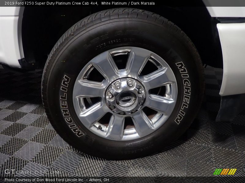 White Platinum / Dark Marsala 2019 Ford F250 Super Duty Platinum Crew Cab 4x4