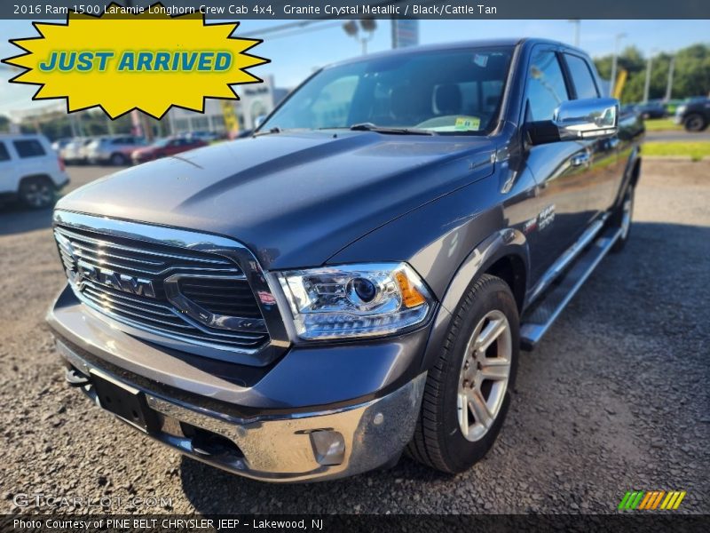 Granite Crystal Metallic / Black/Cattle Tan 2016 Ram 1500 Laramie Longhorn Crew Cab 4x4