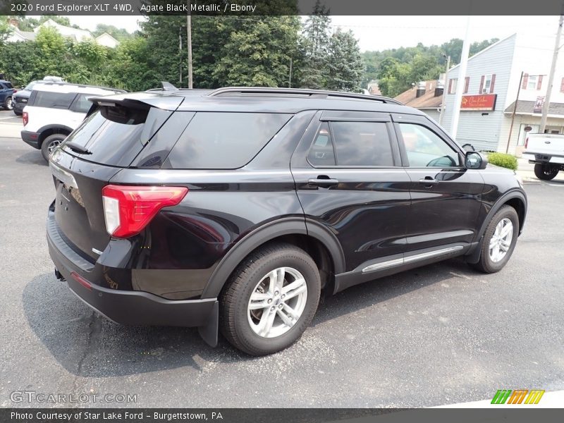 Agate Black Metallic / Ebony 2020 Ford Explorer XLT 4WD