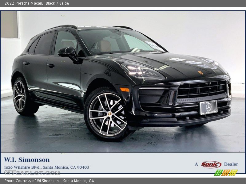 Black / Beige 2022 Porsche Macan