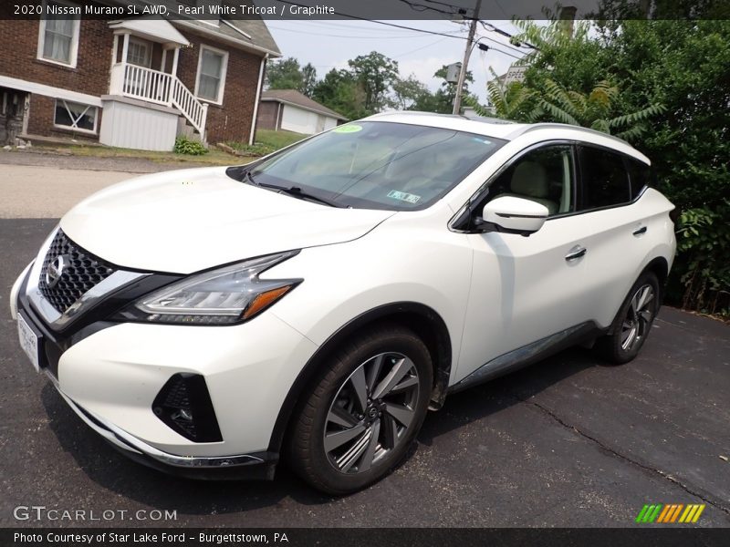 Pearl White Tricoat / Graphite 2020 Nissan Murano SL AWD