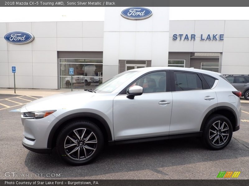 Sonic Silver Metallic / Black 2018 Mazda CX-5 Touring AWD