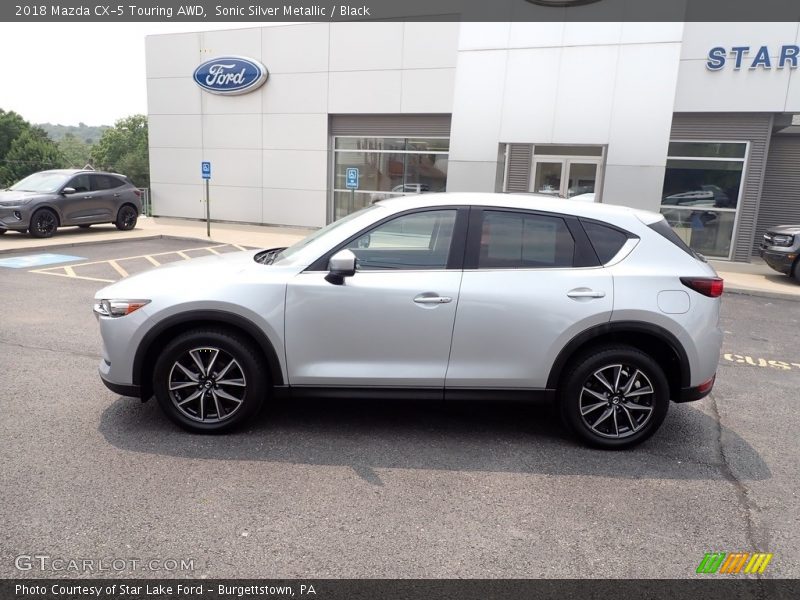 Sonic Silver Metallic / Black 2018 Mazda CX-5 Touring AWD