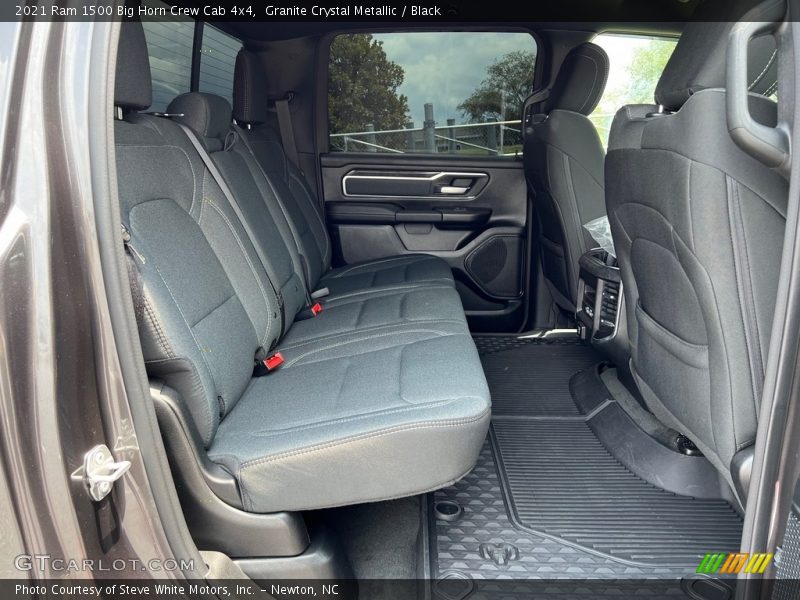 Rear Seat of 2021 1500 Big Horn Crew Cab 4x4