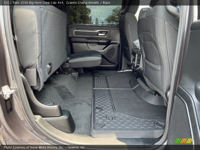 Rear Seat of 2021 1500 Big Horn Crew Cab 4x4