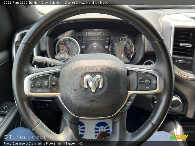 Granite Crystal Metallic / Black 2021 Ram 1500 Big Horn Crew Cab 4x4