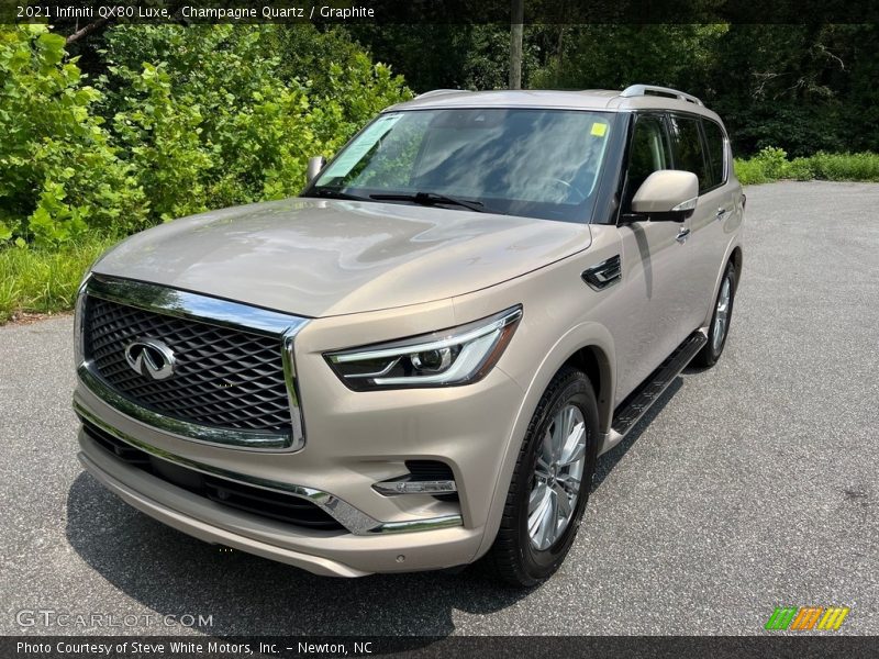 Champagne Quartz / Graphite 2021 Infiniti QX80 Luxe