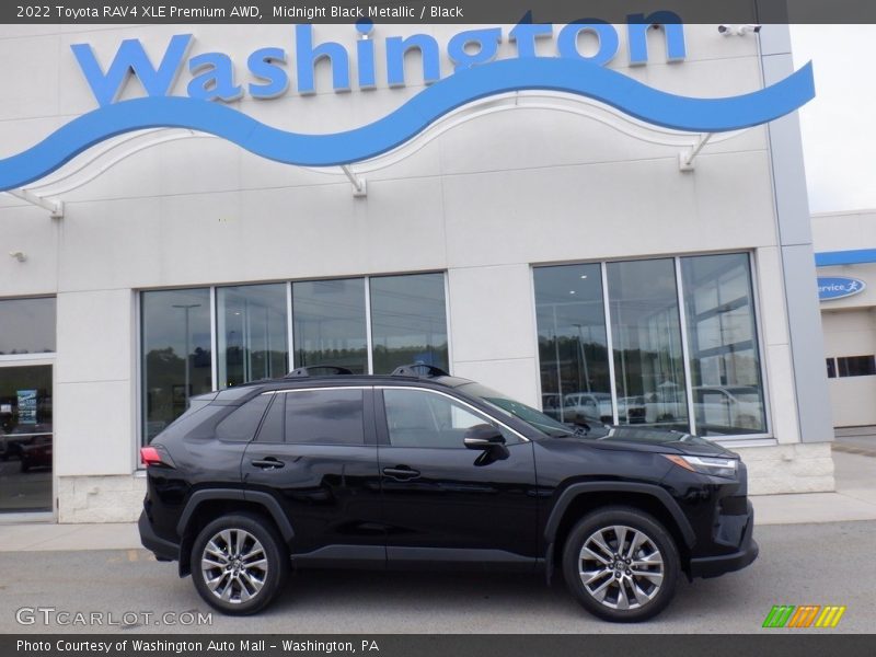 Midnight Black Metallic / Black 2022 Toyota RAV4 XLE Premium AWD