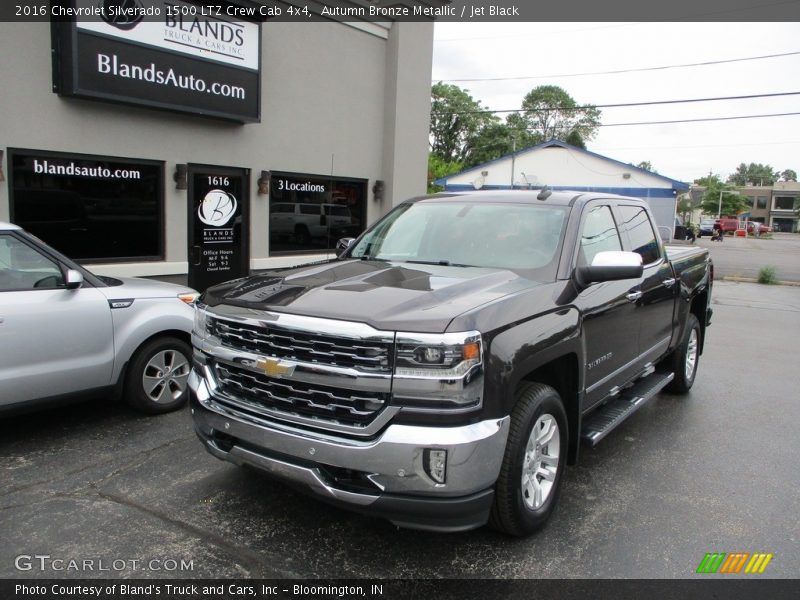 Autumn Bronze Metallic / Jet Black 2016 Chevrolet Silverado 1500 LTZ Crew Cab 4x4