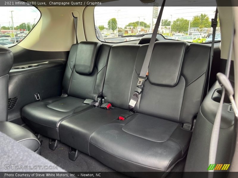 Rear Seat of 2021 QX80 Luxe