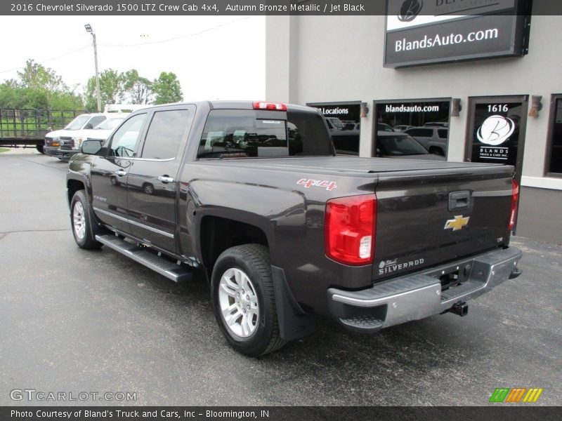Autumn Bronze Metallic / Jet Black 2016 Chevrolet Silverado 1500 LTZ Crew Cab 4x4