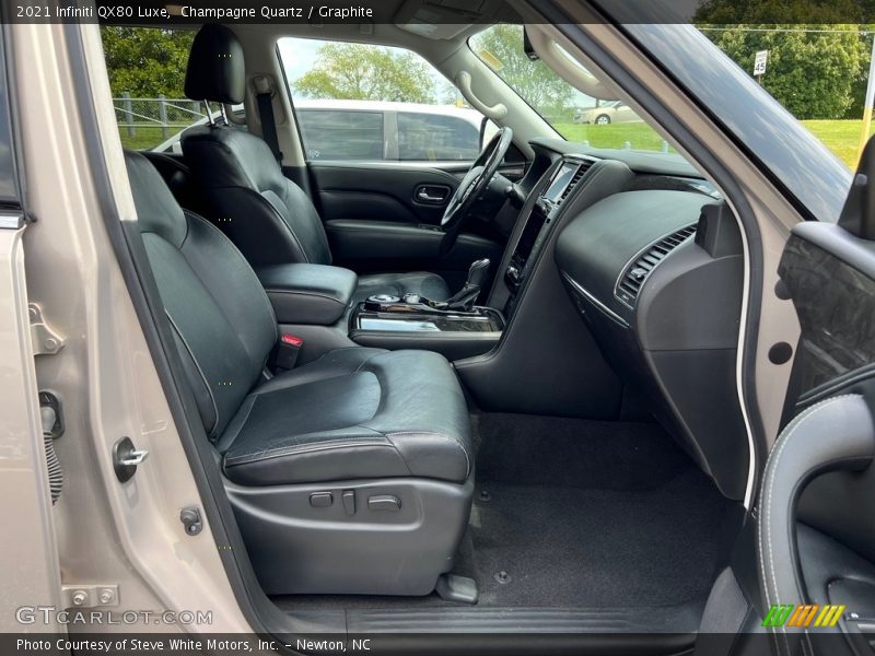 Front Seat of 2021 QX80 Luxe