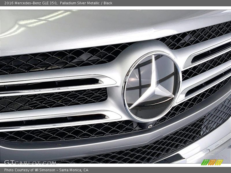 Palladium Silver Metallic / Black 2016 Mercedes-Benz GLE 350