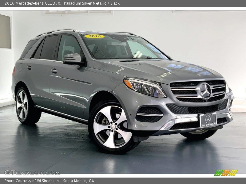 Palladium Silver Metallic / Black 2016 Mercedes-Benz GLE 350