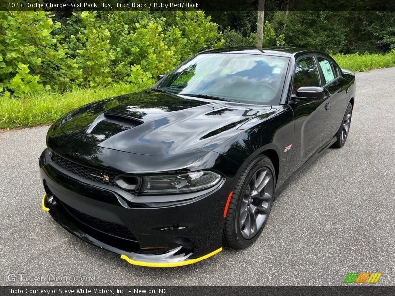 Pitch Black / Ruby Red/Black 2023 Dodge Charger Scat Pack Plus