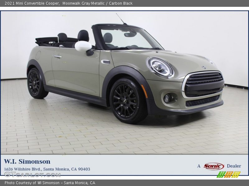 Moonwalk Gray Metallic / Carbon Black 2021 Mini Convertible Cooper