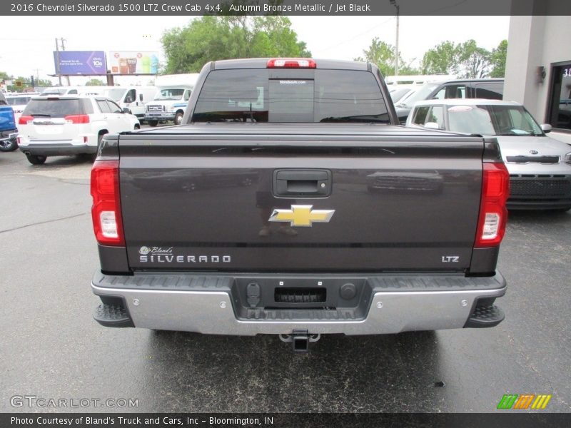 Autumn Bronze Metallic / Jet Black 2016 Chevrolet Silverado 1500 LTZ Crew Cab 4x4