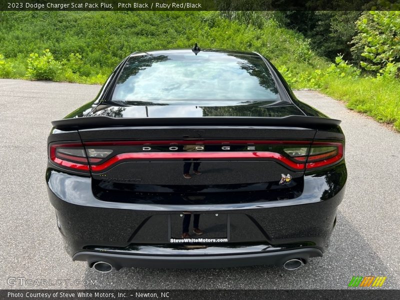 Pitch Black / Ruby Red/Black 2023 Dodge Charger Scat Pack Plus