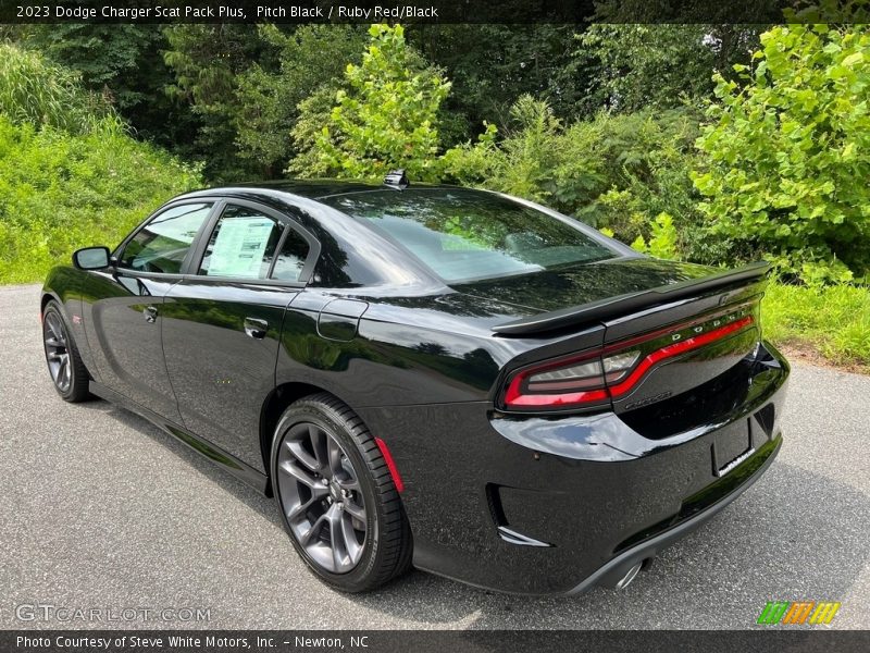 Pitch Black / Ruby Red/Black 2023 Dodge Charger Scat Pack Plus