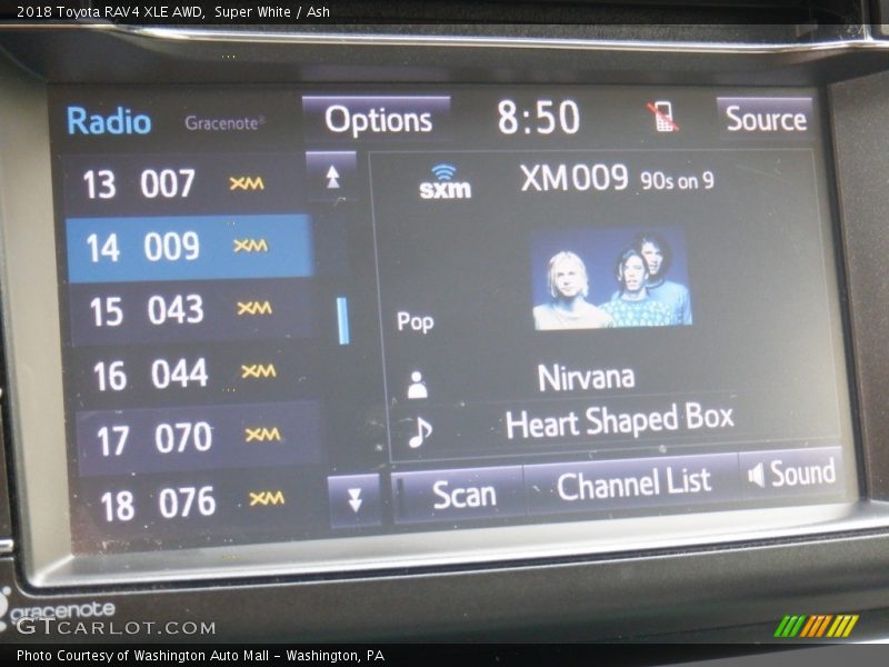 Super White / Ash 2018 Toyota RAV4 XLE AWD