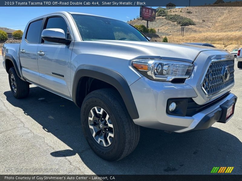 Silver Sky Metallic / Black 2019 Toyota Tacoma TRD Off-Road Double Cab 4x4