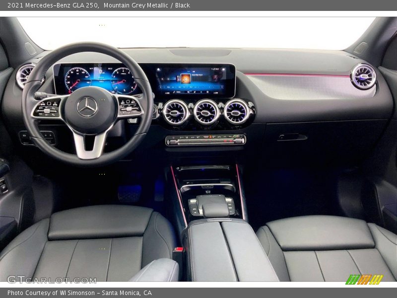Mountain Grey Metallic / Black 2021 Mercedes-Benz GLA 250