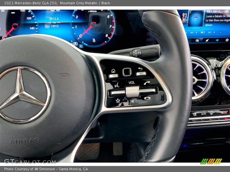Mountain Grey Metallic / Black 2021 Mercedes-Benz GLA 250