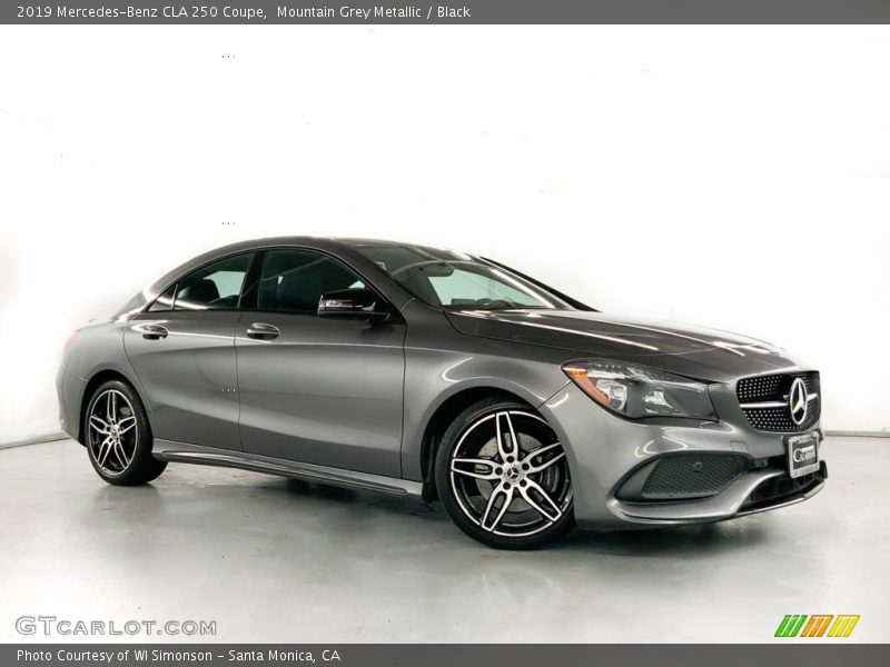 Mountain Grey Metallic / Black 2019 Mercedes-Benz CLA 250 Coupe