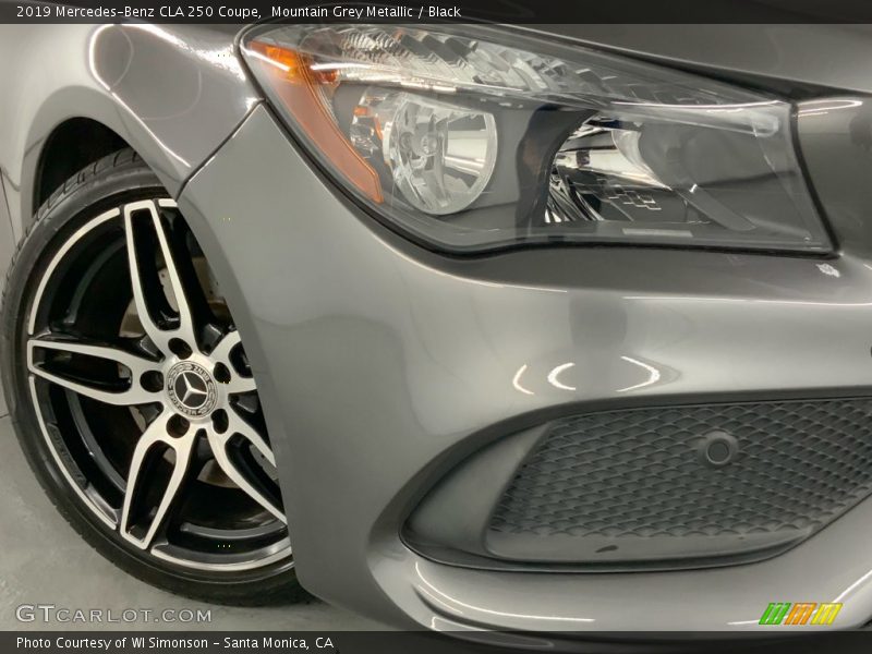 Mountain Grey Metallic / Black 2019 Mercedes-Benz CLA 250 Coupe