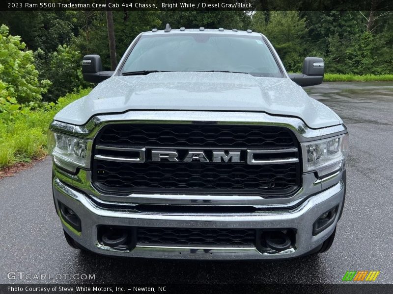 Bright White / Diesel Gray/Black 2023 Ram 5500 Tradesman Crew Cab 4x4 Chassis
