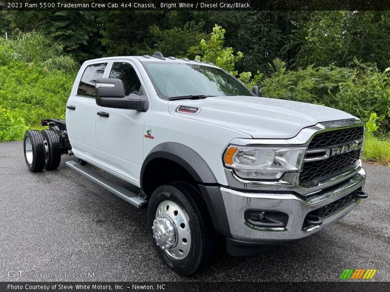 Bright White / Diesel Gray/Black 2023 Ram 5500 Tradesman Crew Cab 4x4 Chassis