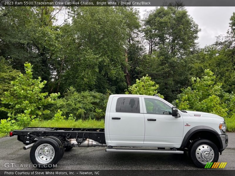 Bright White / Diesel Gray/Black 2023 Ram 5500 Tradesman Crew Cab 4x4 Chassis