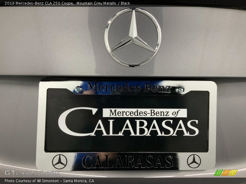 Mountain Grey Metallic / Black 2019 Mercedes-Benz CLA 250 Coupe