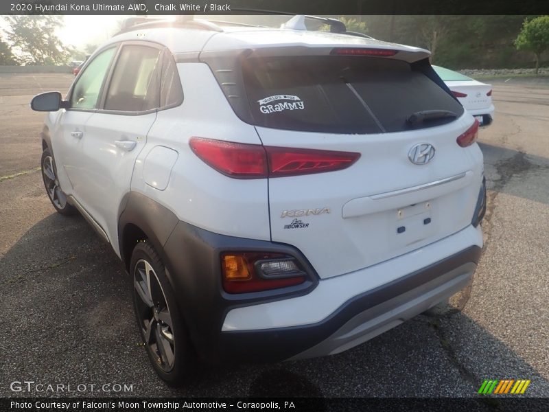 Chalk White / Black 2020 Hyundai Kona Ultimate AWD