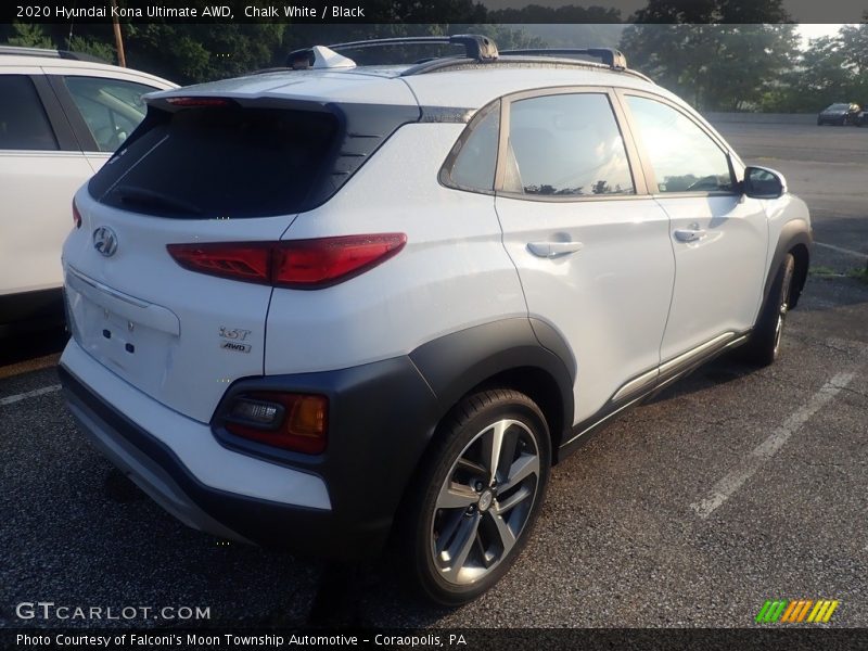 Chalk White / Black 2020 Hyundai Kona Ultimate AWD