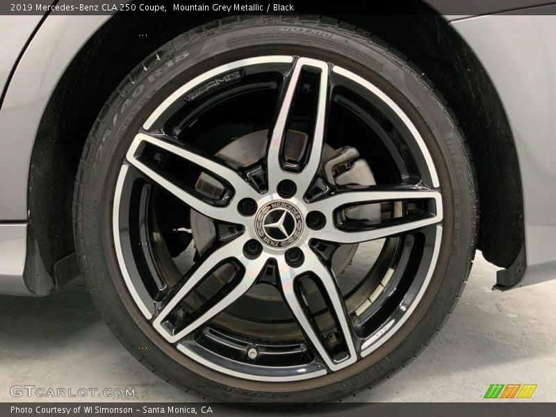 Mountain Grey Metallic / Black 2019 Mercedes-Benz CLA 250 Coupe