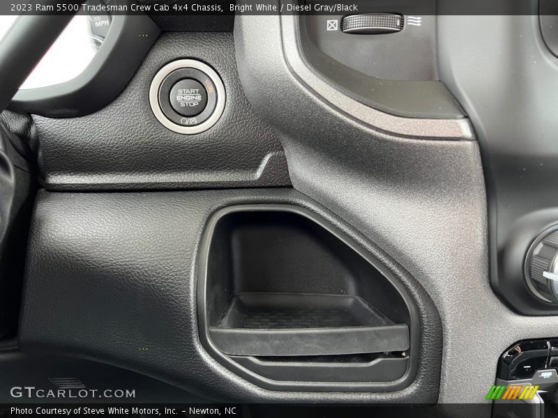 Bright White / Diesel Gray/Black 2023 Ram 5500 Tradesman Crew Cab 4x4 Chassis