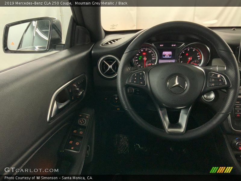 Mountain Grey Metallic / Black 2019 Mercedes-Benz CLA 250 Coupe