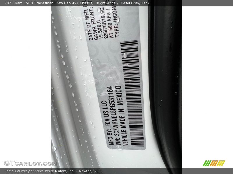 Bright White / Diesel Gray/Black 2023 Ram 5500 Tradesman Crew Cab 4x4 Chassis