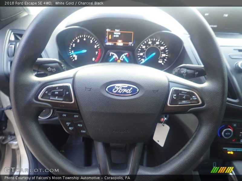 White Gold / Charcoal Black 2018 Ford Escape SE 4WD