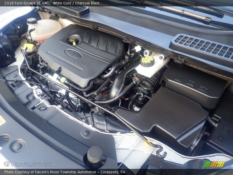 White Gold / Charcoal Black 2018 Ford Escape SE 4WD