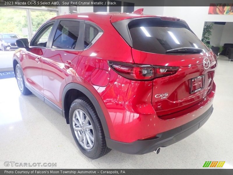 Soul Red Crystal Metallic / Black 2023 Mazda CX-5 S Select AWD