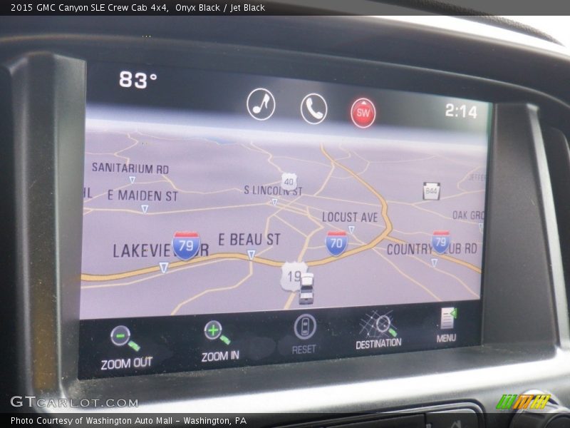 Navigation of 2015 Canyon SLE Crew Cab 4x4